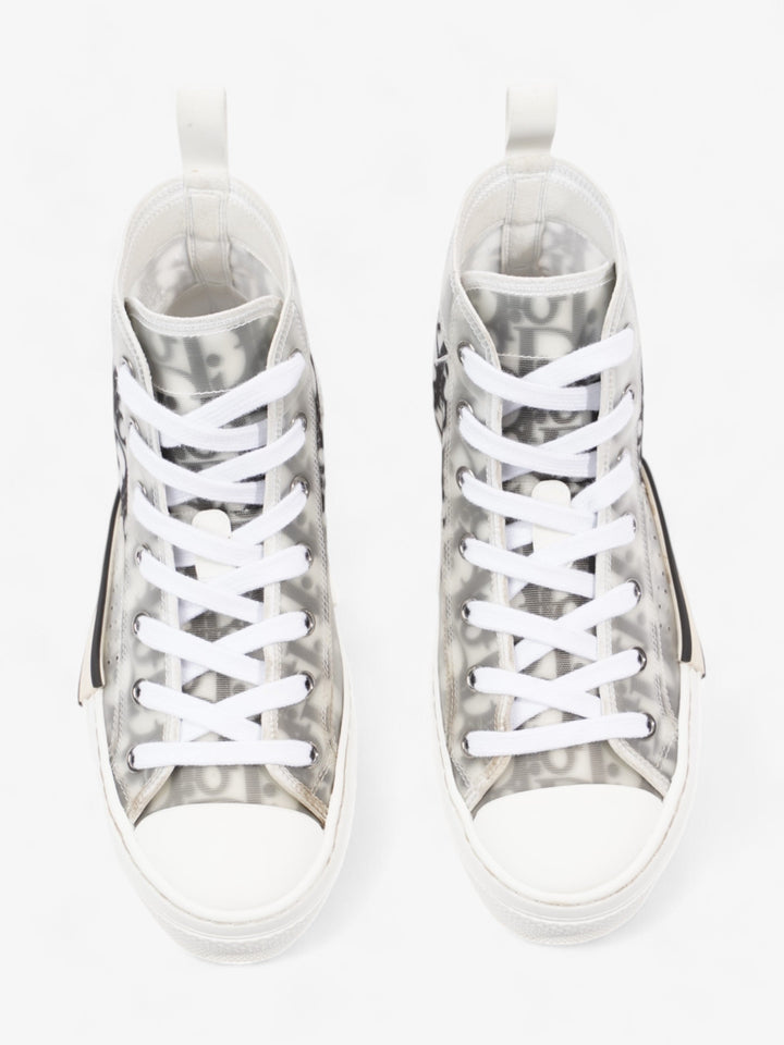 Christian Dior B23 High Top White / Black Canvas EU 37 UK 4
