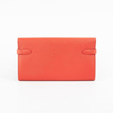 Hermes Kelly Long Wallet Epsom Rose Jaipur X Stamp (2016)