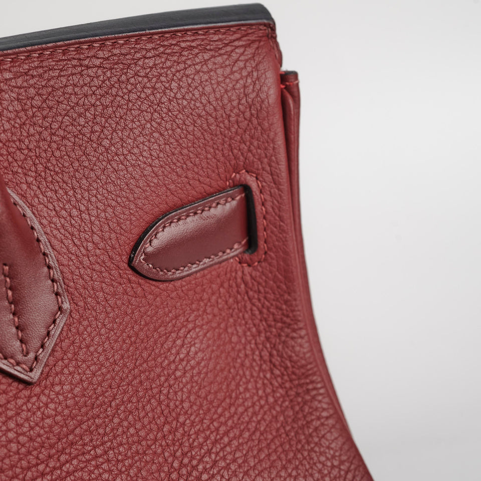Hermes Birkin 30 Clemence/Swift Rouge