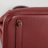 Hermes Birkin 30 Clemence/Swift Rouge