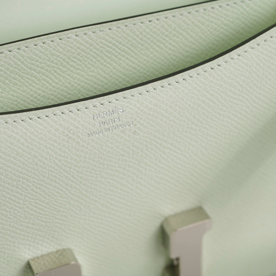 Hermes Constance 18 Mini Vert Fizz Epsom - U Stamp 2022