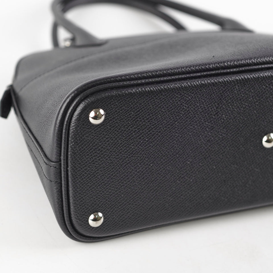 Hermes 27 Bolide Epsom Black X Stamp