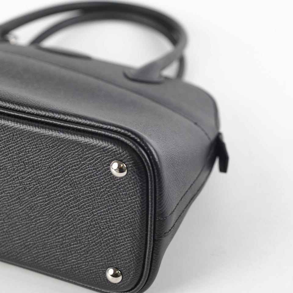 Hermes 27 Bolide Epsom Black X Stamp