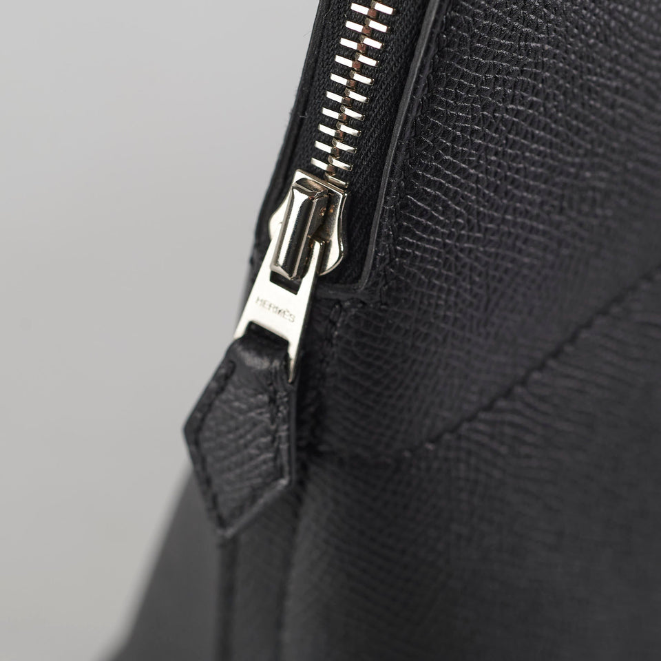 Hermes 27 Bolide Epsom Black X Stamp