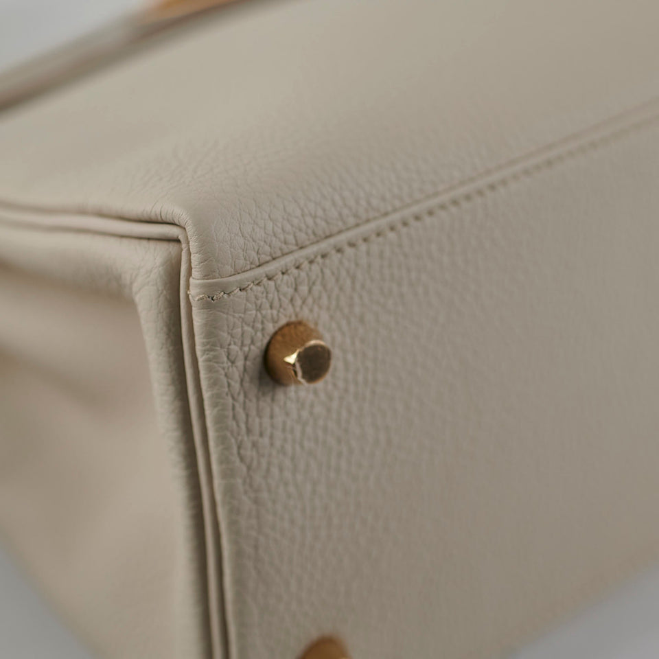 Hermes Kelly 28 Craie Togo - U Stamp