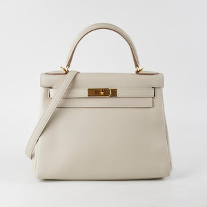 Hermes Kelly 28 Craie Togo - U Stamp