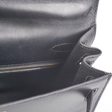 Hermes Kelly 28 Box Calf Black - Z Circle Stamp 1996