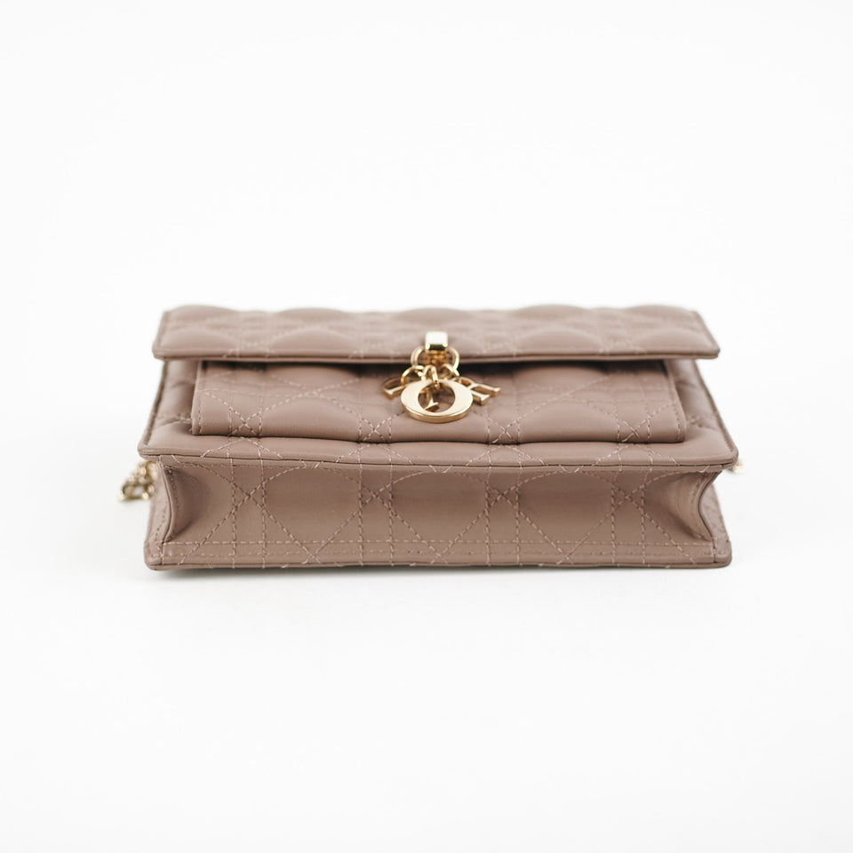 Dior My Dior Daily Chain Pouch Dark Beige HOLD BC