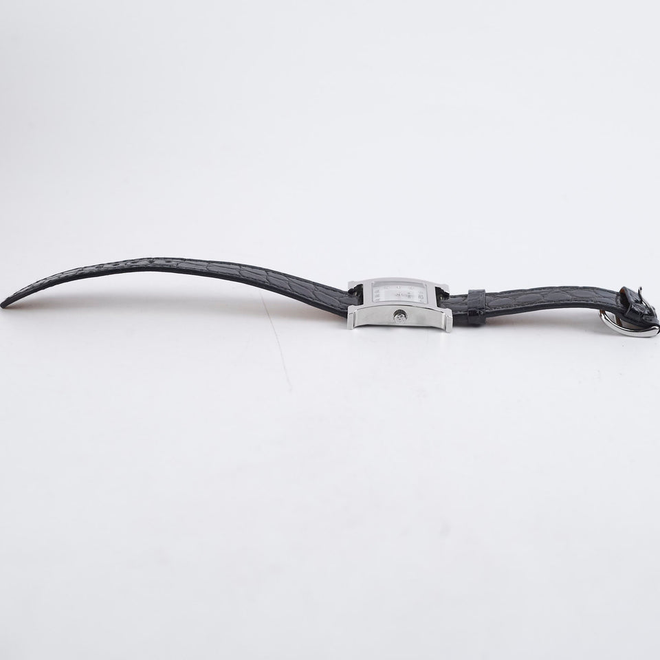 Hermes Heure H Watch Black Diamond Small 25mm