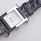 Hermes Heure H Watch Black Diamond Small 25mm