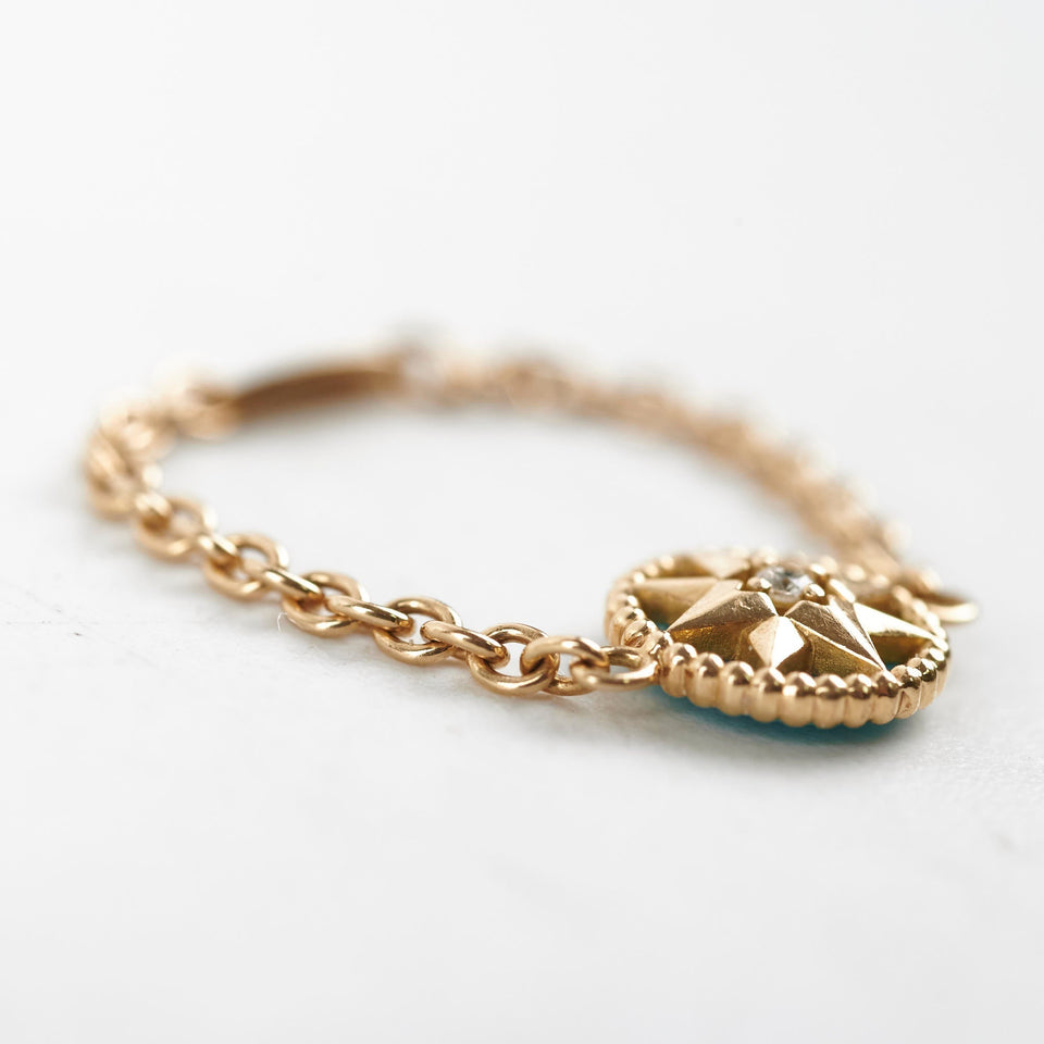 Christian Dior Rose Des Vents Ring Size 54