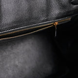Hermes Birkin 35 Ardennes Black GHW - C Square Stamp