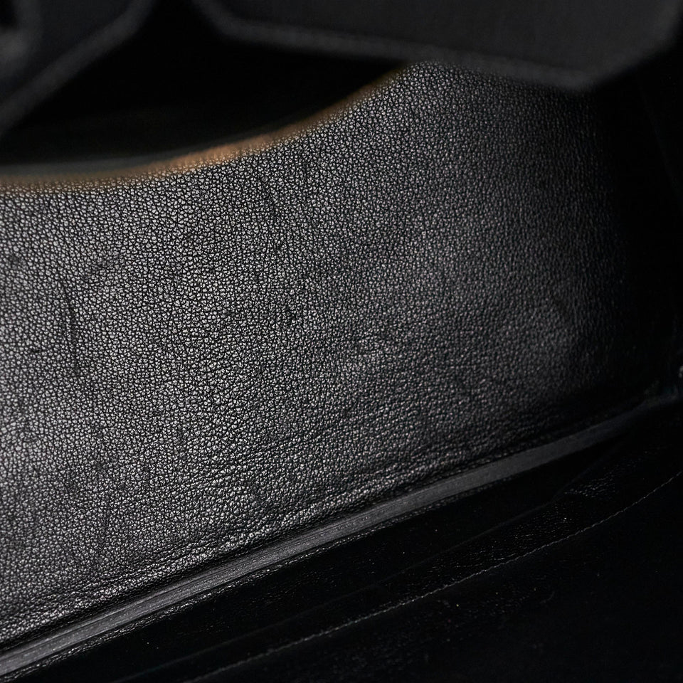 Hermes Birkin 35 Ardennes Black GHW - C Square Stamp