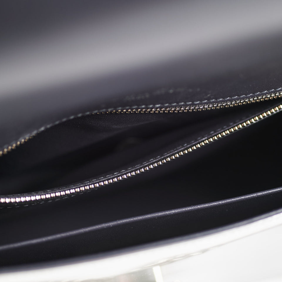 Dior Medium Diorama Metallic Silver