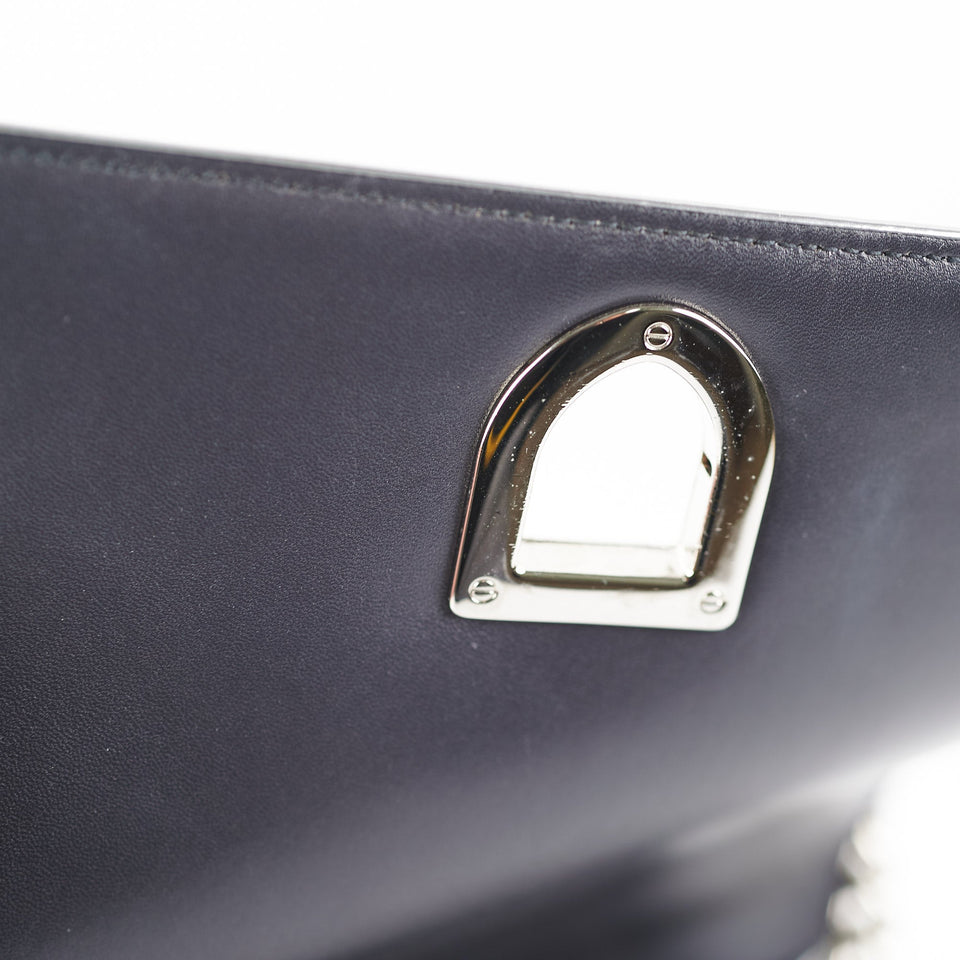 Dior Medium Diorama Metallic Silver