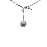 Hermes Ex-Libris Silver Necklace