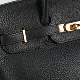 Hermes Birkin 35 Black Clemence Stamp Z Circle