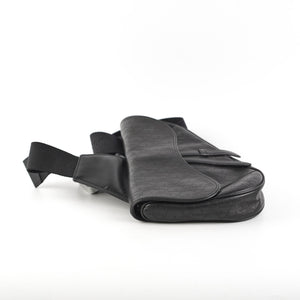 Christian Dior Mens Oblique Leather Saddle Bag