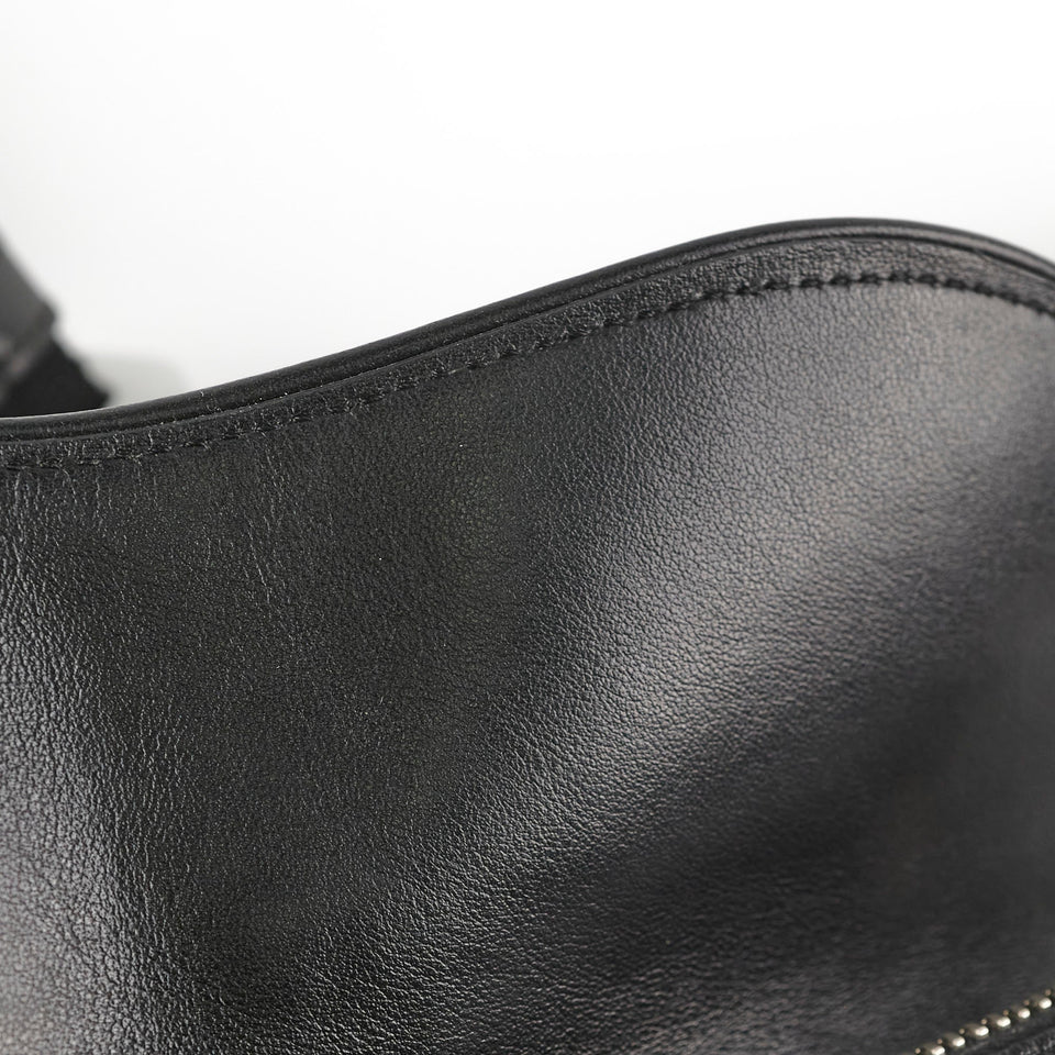 Christian Dior Mens Oblique Leather Saddle Bag