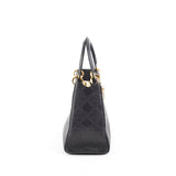 Dior Medium Lady Dior Cannage Bag Black