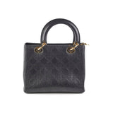 Dior Medium Lady Dior Cannage Bag Black