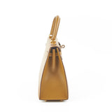 Hermes Kelly 25 Sellier Madame U8 Bronze Dore - Stamp Z
