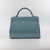 Hermes Kelly 32 Bleu Clemence - M Square