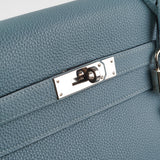 Hermes Kelly 32 Bleu Clemence - M Square