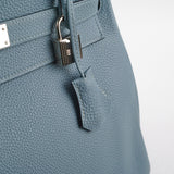 Hermes Kelly 32 Bleu Clemence - M Square