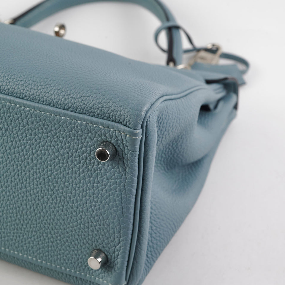 Hermes Kelly 32 Bleu Clemence - M Square
