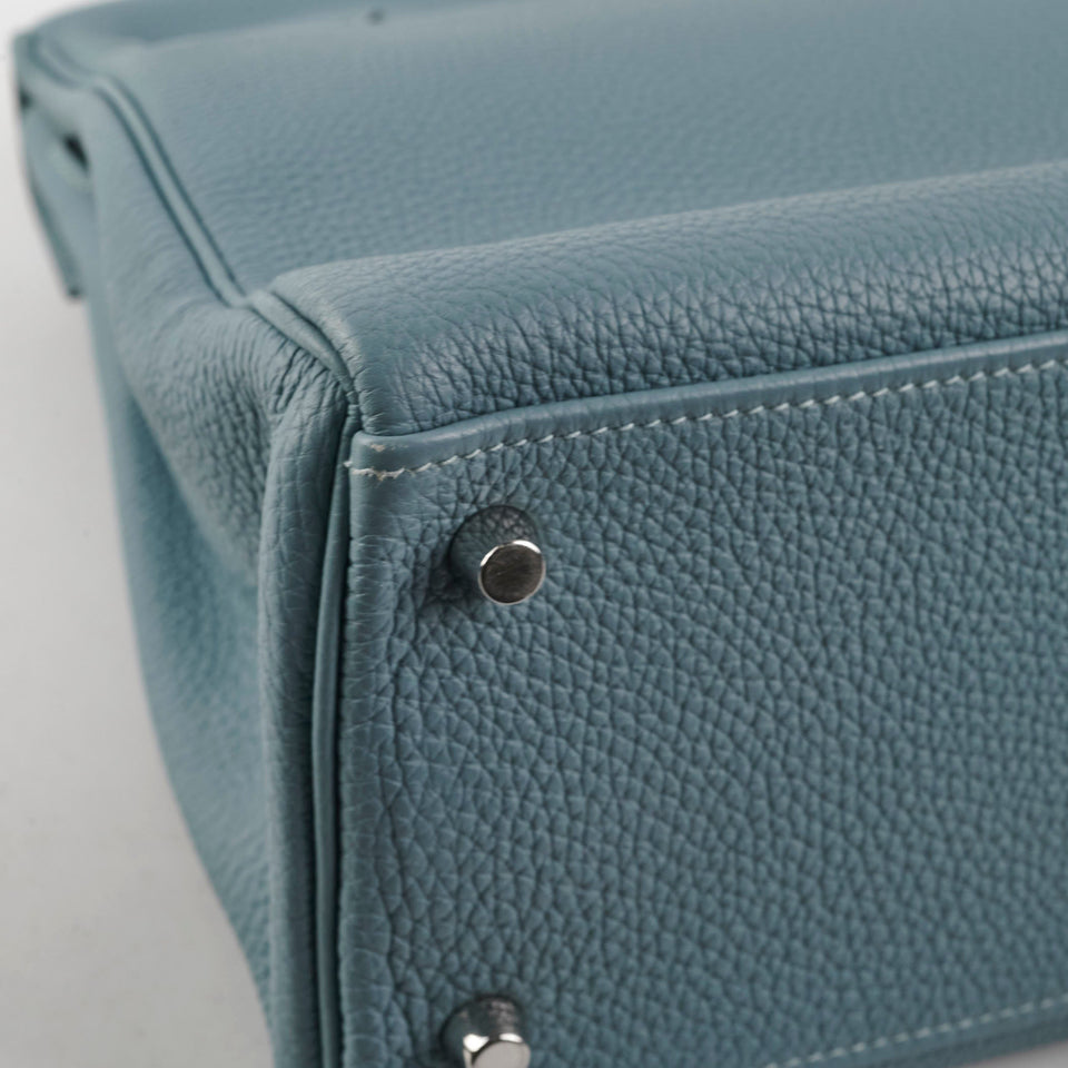 Hermes Kelly 32 Bleu Clemence - M Square