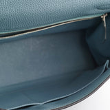 Hermes Kelly 32 Bleu Clemence - M Square