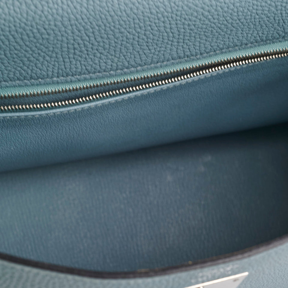 Hermes Kelly 32 Bleu Clemence - M Square