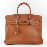 Hermes Birkin 35 Courchevel Gold