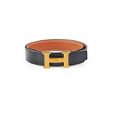 Hermes Belt H Buckle 95cm Black/Gold - Stamp Z