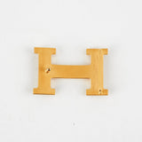 Hermes Belt H Buckle 95cm Black/Gold - Stamp Z