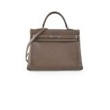 Hermes Kelly 35 Etoupe - P Square Stamp