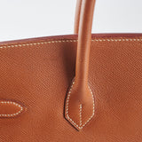 Hermes Birkin 35 Courchevel Gold GHW Square A Stamp