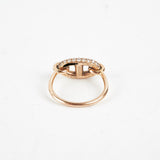 Hermes Farandole Ring Size 51 Rose Gold with Diamonds