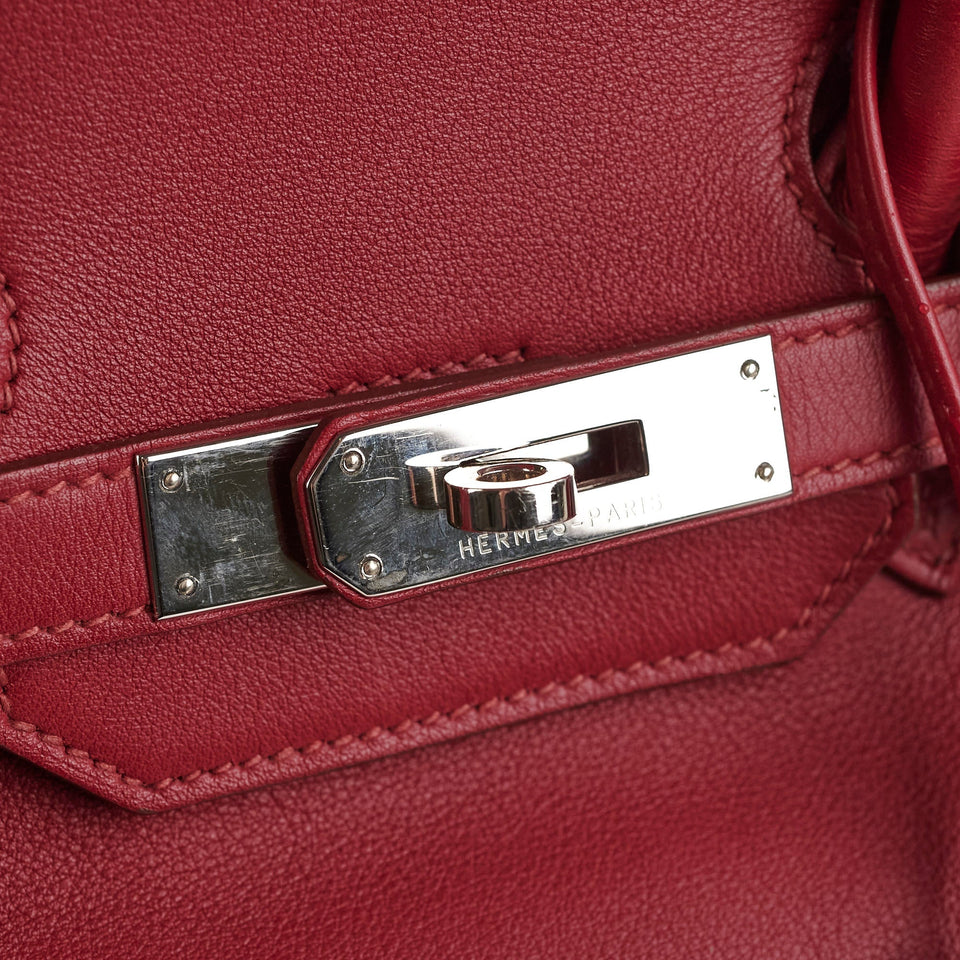 Hermes Birkin 35 Rubis O Square Stamp