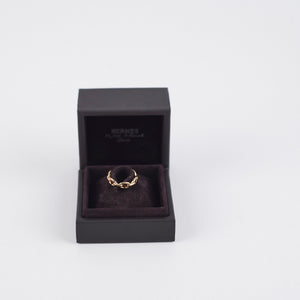 Hermes Chaine D'ancre Ring Size 55 Rose Gold