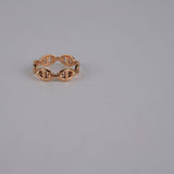 Hermes Chaine D'ancre Ring Size 55 Rose Gold