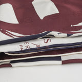 Hermes bride de gala silk scarf maroon cream