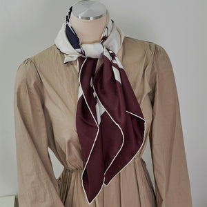 Hermes bride de gala silk scarf maroon cream