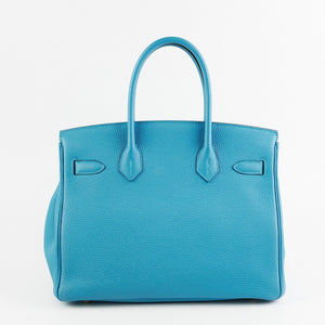 Hermes Birkin 30 Turquoise Togo
