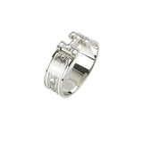 Hermes Clic H Bracelet Size GM  Platine/Blanc