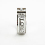 Hermes Clic H Bracelet Size GM  Platine/Blanc
