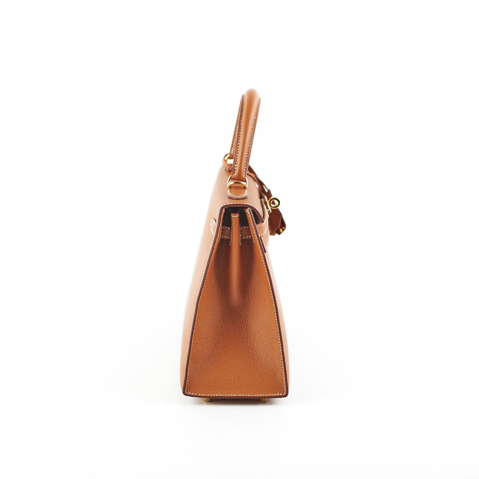 Hermes Kelly 25 Epsom Gold - Z Stamp