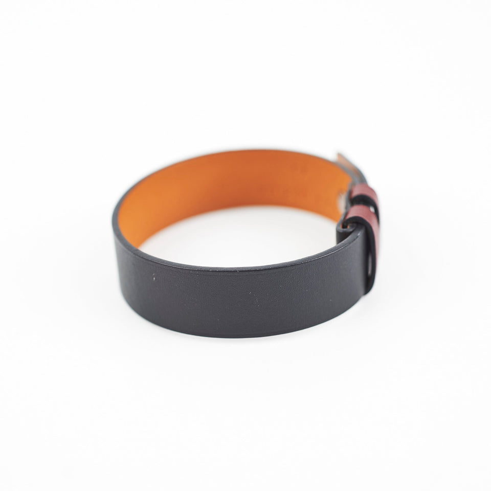 Hermes Bracelet Black/Burgundy