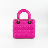 Christian Dior Small Lady Dior Neon Pink